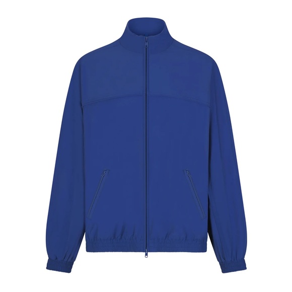 SKIMS Oversized Nylon Track Jacket in Cobalt Size Large - Picture 2 of 3